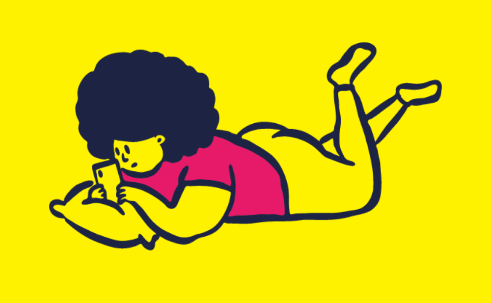 An illustration of a person l
